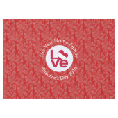 Austrian Flag Heart Red LIEBE Tischdecke (Vorderseite (Horizontal))