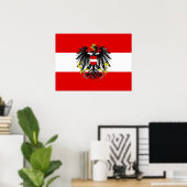 Austrian flag poster (Heimbüro)