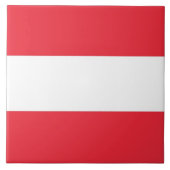 Austrian Flag Tile Fliese (Vorderseite)