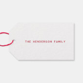 Austrian Joy | Frohe Weihnachten | INDIVIDUELLE NA Geschenkanhänger (Rückseite Horizontal)