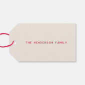 Austrian Joy | Frohe Weihnachten | INDIVIDUELLE NA Geschenkanhänger (Rückseite Horizontal)