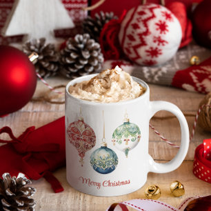 Austrian Joy Frohe Weihnachten Ornamente Kaffeetasse