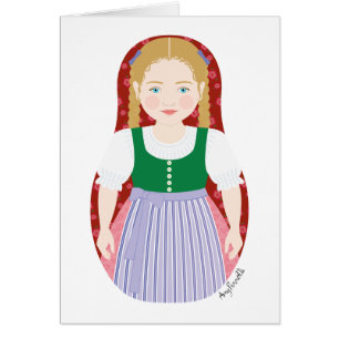 Austrian Matryoshka Card