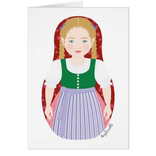 Austrian Matryoshka Card (Vorne)