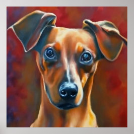 Austrian Pinscher - Dog Portrait Poster