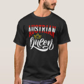 Austrian Queen Austria Austrian Austria Flag T-Shirt (Vorderseite)