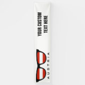 Austrian Shades benutzerdefinierte Text- und Farbb Banner (Vertikal)