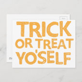 austricksen oder sich selbst behandeln postkarte (Vorne/Hinten)