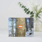 austrische Flagge Postkarte (Stehend Vorderseite)