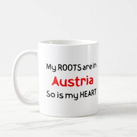 austrische Wurzeln Kaffeetasse (Links)