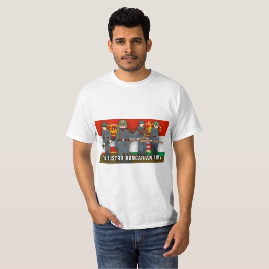 Austro-Ungarischer Armee-Partei-Erster Weltkrieg T-Shirt (Vorne ganz)