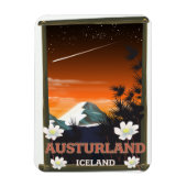 Austurland Island Reiseplakat Magnet (Vertikal)