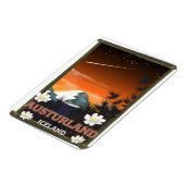 Austurland Island Reiseplakat Magnet (Linke Seite)