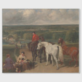 Ausübung der Königspferde (Equine Art) Geschenkpapier (Flach)
