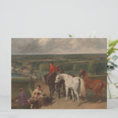 Ausübung der Königspferde (Equine Art) Karte (Stehend Vorderseite)