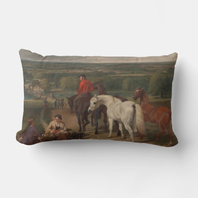 Ausübung der Königspferde (Equine Art) Lendenkissen (Vorderseite)