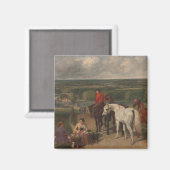 Ausübung der Königspferde (Equine Art) Magnet (Vorderseite/Rückseite)