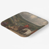 Ausübung der Königspferde (Equine Art) Pappteller (Gewinkelt)