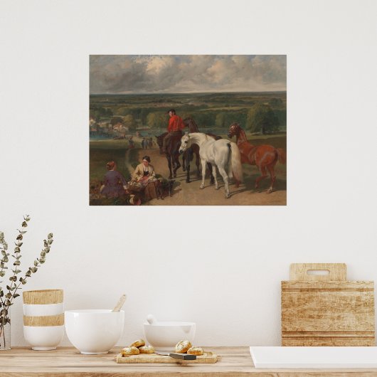 Ausübung der Königspferde (Equine Art) Poster (Küche)