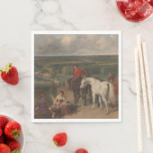 Ausübung der Königspferde (Equine Art) Serviette (Beispiel)