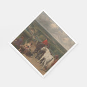 Ausübung der Königspferde (Equine Art) Serviette (Ecke)