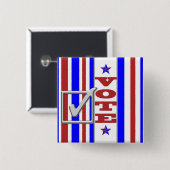 Ausübung des Wahlrechts Erinnerung Button (Vorne & Hinten)