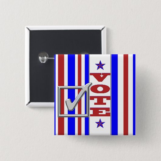 Ausübung des Wahlrechts Erinnerung Button (Vorne & Hinten)