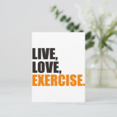 Ausübung Postkarte (Stehend Vorderseite)