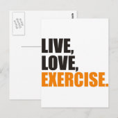 Ausübung Postkarte (Vorne/Hinten)