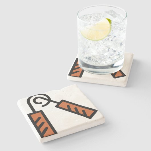 Ausübung Steinuntersetzer (Seitenansicht)