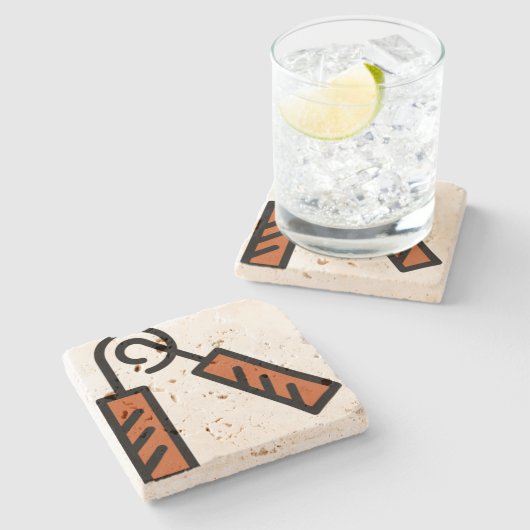 Ausübung Steinuntersetzer (Seitenansicht)