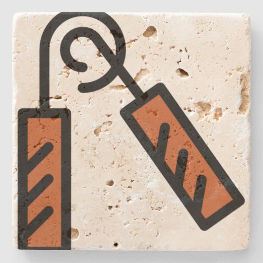 Ausübung Steinuntersetzer (Vorderseite)