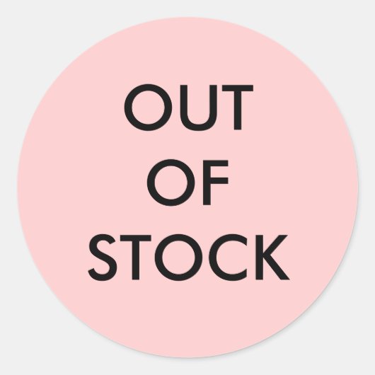AUSverkauf Runder Aufkleber (Vorderseite)
