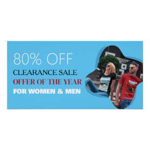 Ausverkauf Sonderangebot Glänzendes Poster
