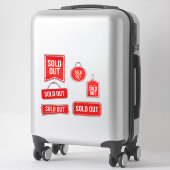 Ausverkauft Aufkleber (Koffer)