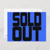 AUSVERKAUFT. POSTKARTE (Vorne/Hinten)