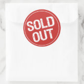Ausverkauft. Runder Aufkleber (Tasche)