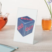 ausverkauft. sockelschild (In SItu)