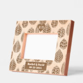 Auswahl an Blätter mit Initialen Hochzeit Geätzte Rahmen (Links)