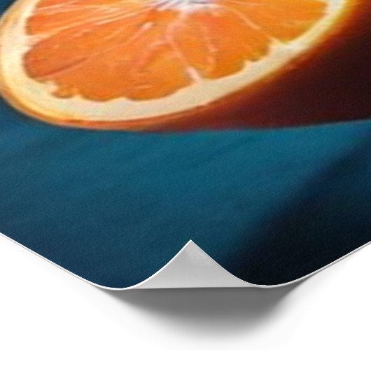 Auswahl an frischen Früchten Poster (Ecke)