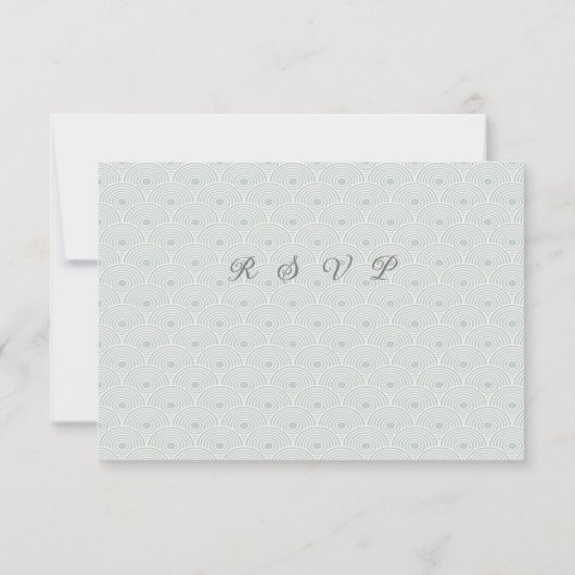 Auswahl an gemusterten UAWG RSVP Karte (Rückseite)