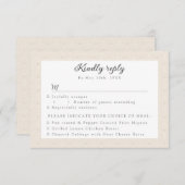 Auswahl an gemusterten UAWG RSVP Karte (Vorne/Hinten)