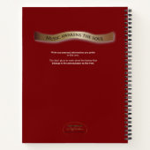 Auswahl an Gitarrenmusik Das Soul erwachen Notizblock (Rückseite)