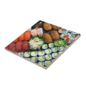 Auswahl an japanischen Sushi-Favoriten Fliese (Seite)