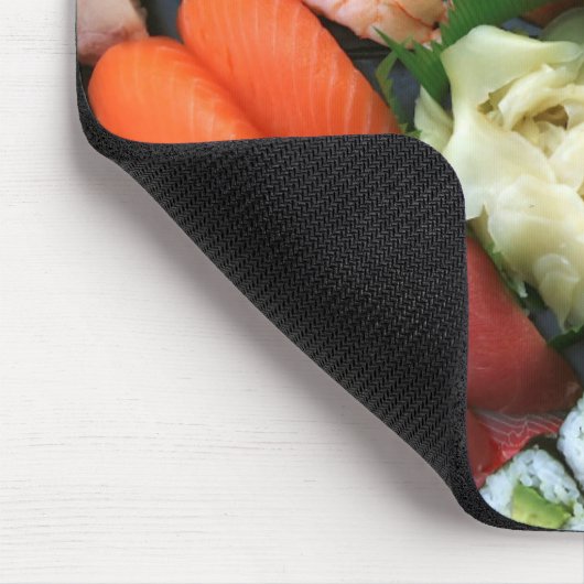 Auswahl an japanischen Sushi-Favoriten Mousepad (Ecke)