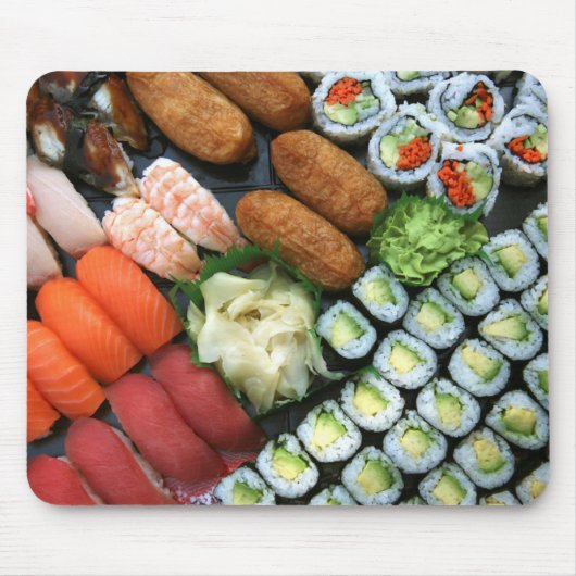 Auswahl an japanischen Sushi-Favoriten Mousepad (Vorne)