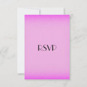 Auswahl an rosafarbenen Gerichten RSVP Karte (Rückseite)