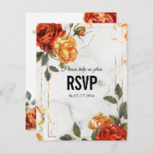 Auswahl an Speisen Marmorträume: Orange Rose Elega