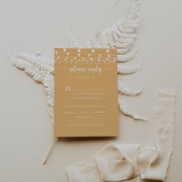 Auswahl an String Lights Yellow Wedding Menu UAWG