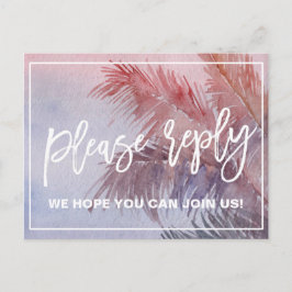 Auswahl an tropischen Sonnenuntergängen - UAWG Einladungspostkarte